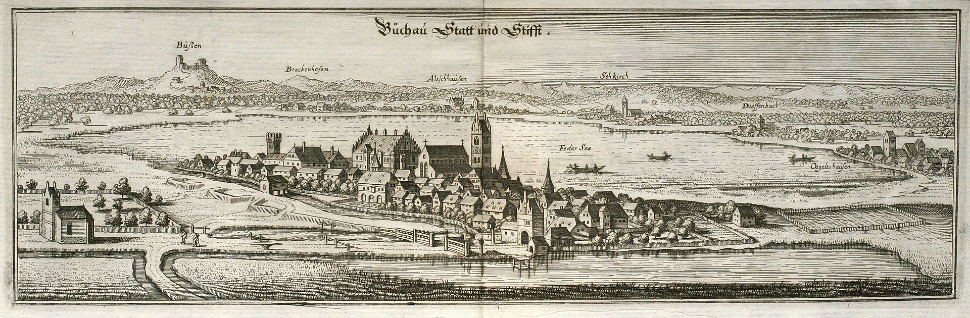 Stift und Stadt Buchau um 1650